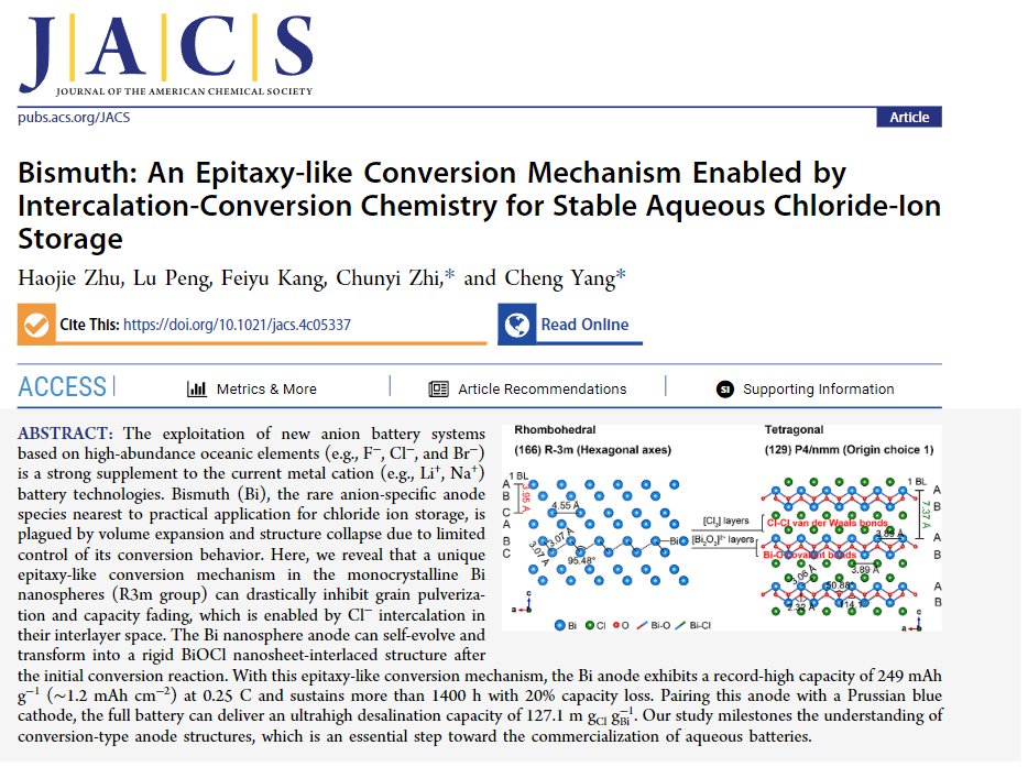 清华大学杨诚&香港城市大学支春义，最新JACS！