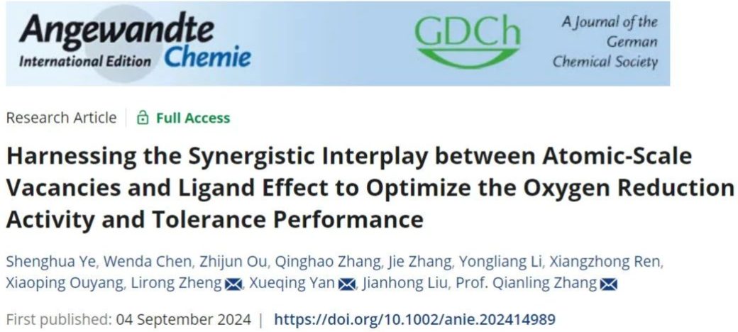 深大联合北大、高能所重磅Angew，双重策略提高ORR活性！