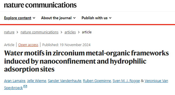 MOF，最新Nature子刊！