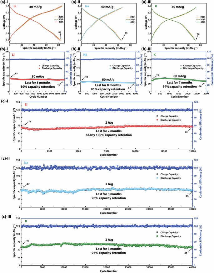 1.5W次，近100%！电子科大&长虹电器，最新电池Nature子刊！