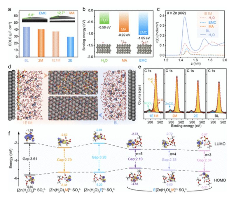 【MS发顶刊】东北师大，JACS！分子协同效应介导高效界面化学实现无枝晶锌阳极！