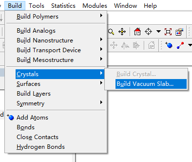 如何通过Materials Studio搭建表面结构模型