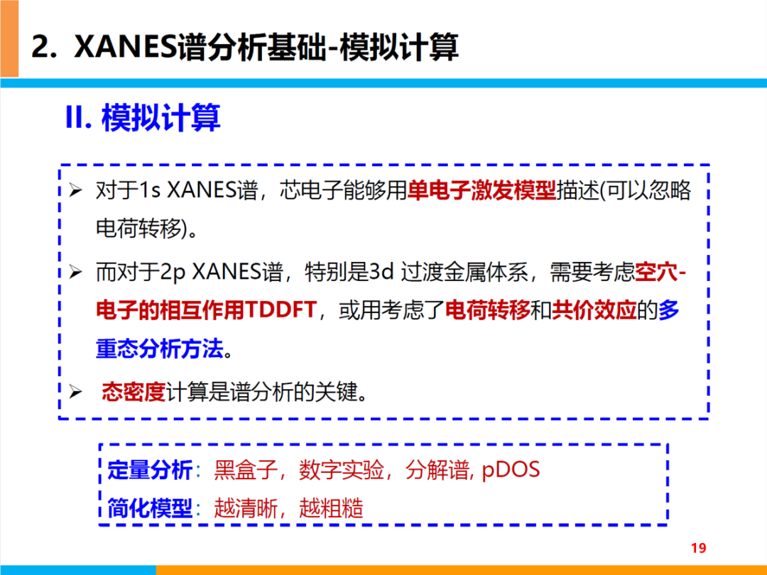 XANES谱基本原理及分析基础