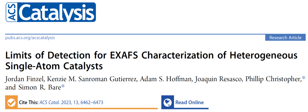 ACS Catalysis：同步辐射表征也有局限性！