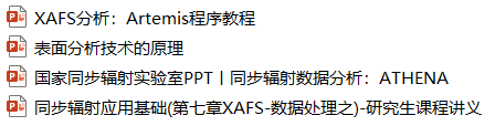 免费资料！​同步辐射XAFS数据处理拟合软件​Athena安装、教程、讲习班视频