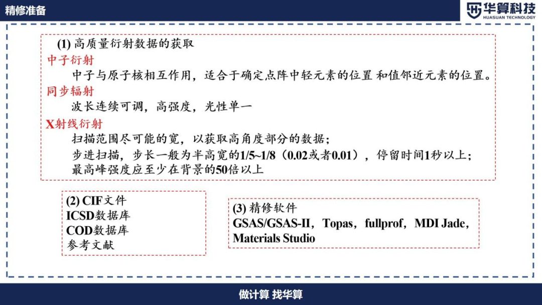 Rietveld精修的原理详解