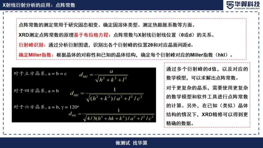 XRD衍射强度能说明哪些问题？