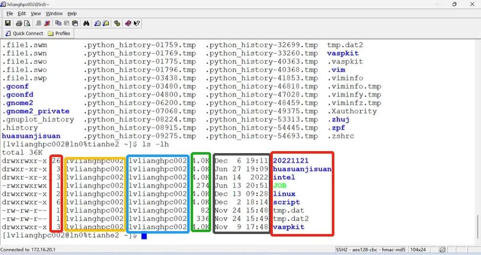 VASP入门手册 | 第十章：Linux 操作系统下的ls和pwd命令
