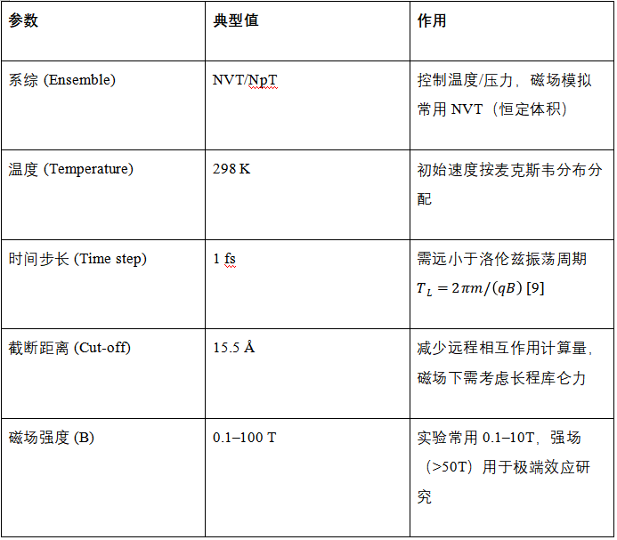 分子动力学怎么加磁场?