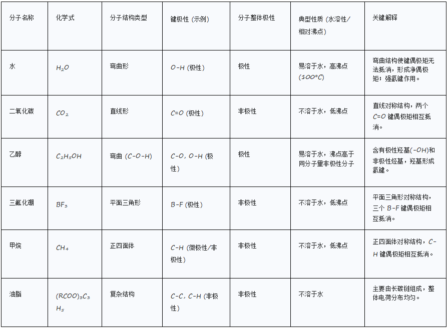 分子极性：基本概念、决定因素及其在物理性质与多学科领域中的深远影响