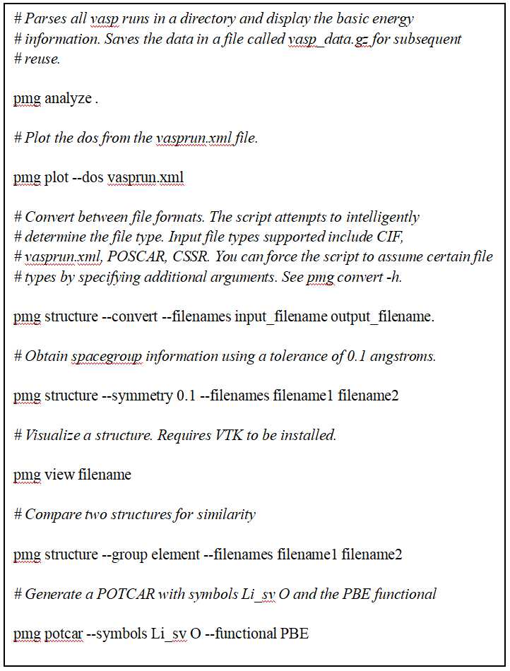 《VASP实用教程》第三十八弹：pymatgen — 高通量材料计算最强大的python程序包之一！