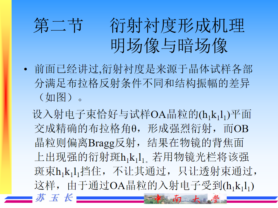 透射电镜TEM的成像原理及图像解释