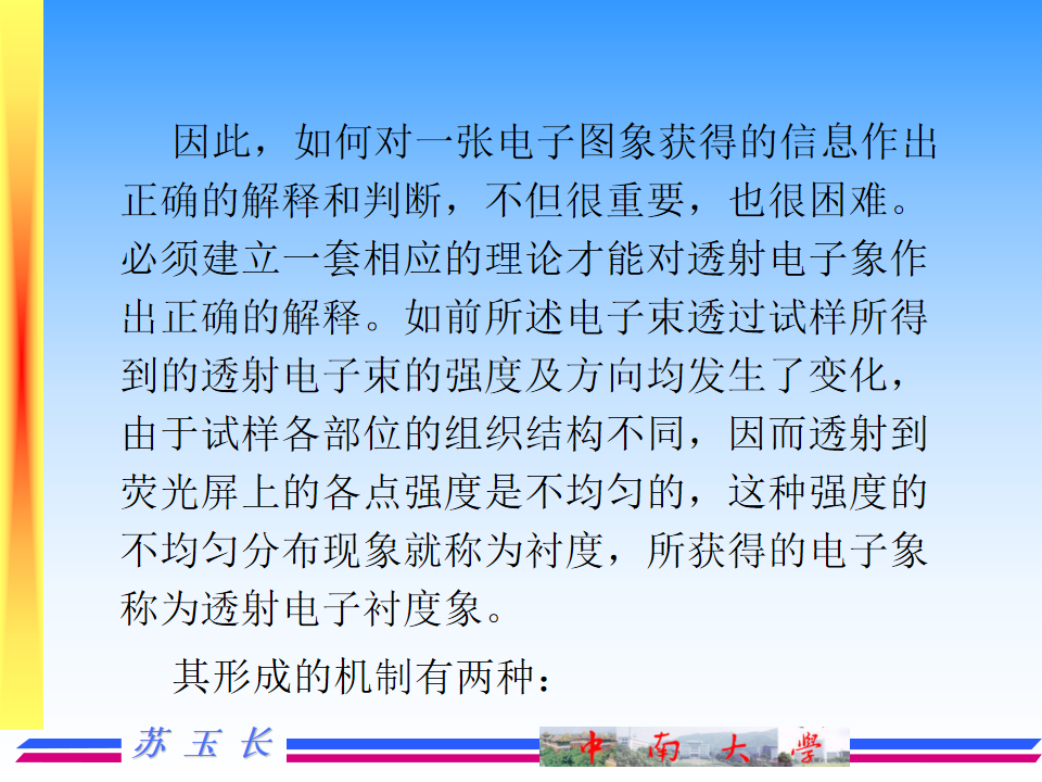 透射电镜TEM的成像原理及图像解释