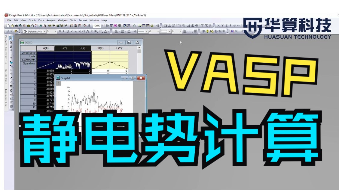 【VASP教程】VASP静电势计算!| 华算科技-朱老师讲VASP DFT计算 | 华算科技