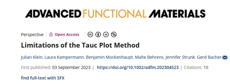 求半导体带隙的方法
