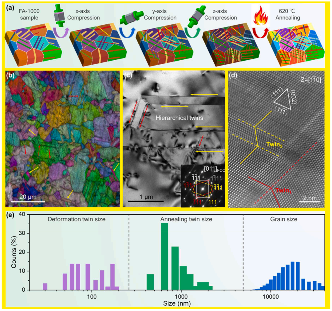 TEM文献案例分享：低层错能+多尺度异质结构实现高熵合金低温强塑性双赢