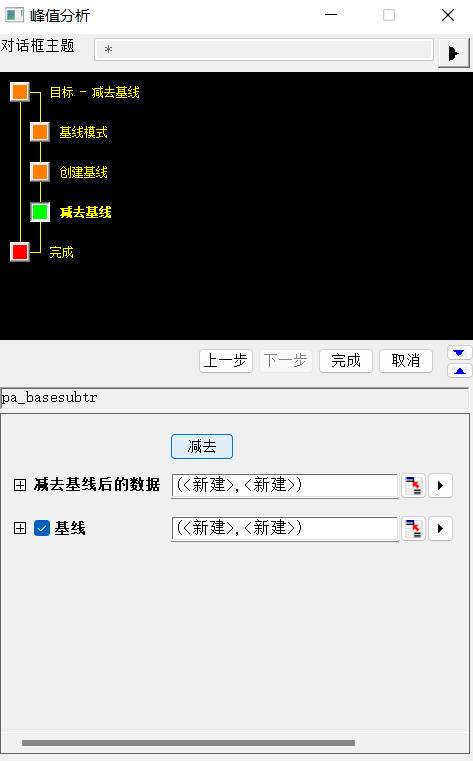 Origin作图——基线校正