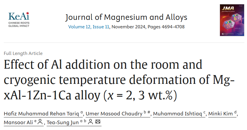 TEM文献案例分享：纳米层错+锥面滑移协同，AZX311低温性能飙升
