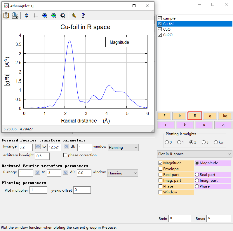 XAS数据处理Cu foil & CuO & Cu2O & sample流程示例
