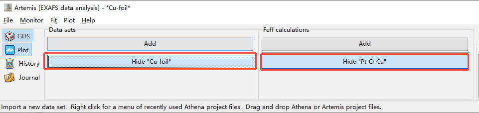 XAS数据处理Cu foil & CuO & Cu2O & sample流程示例（Artemis）
