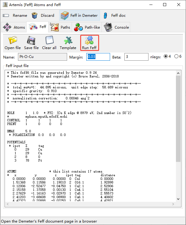 XAS数据处理Cu foil & CuO & Cu2O & sample流程示例（Artemis）