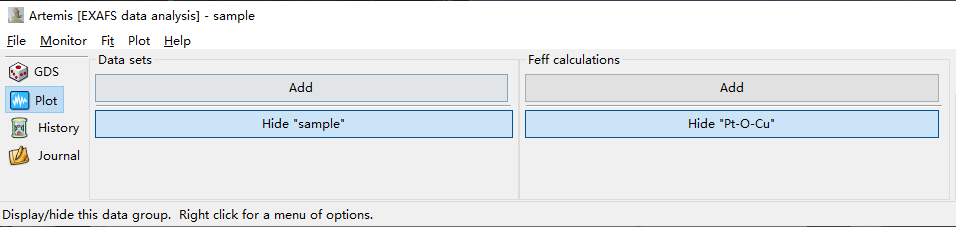 XAS数据处理Cu foil & CuO & Cu2O & sample流程示例（Artemis）