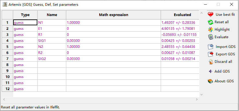 XAS数据处理Cu foil & CuO & Cu2O & sample流程示例（Artemis）