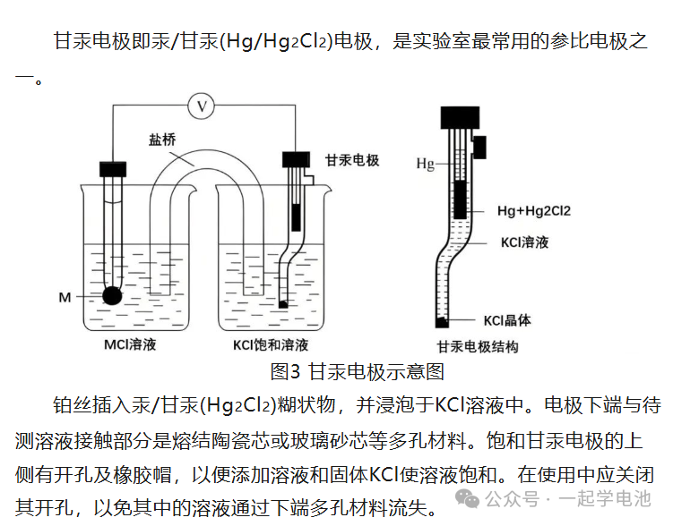 你需要的参比电极及其参数详解