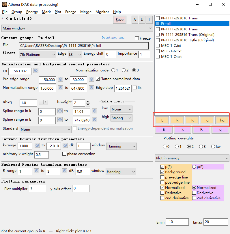 Athena拟合教程-新手篇