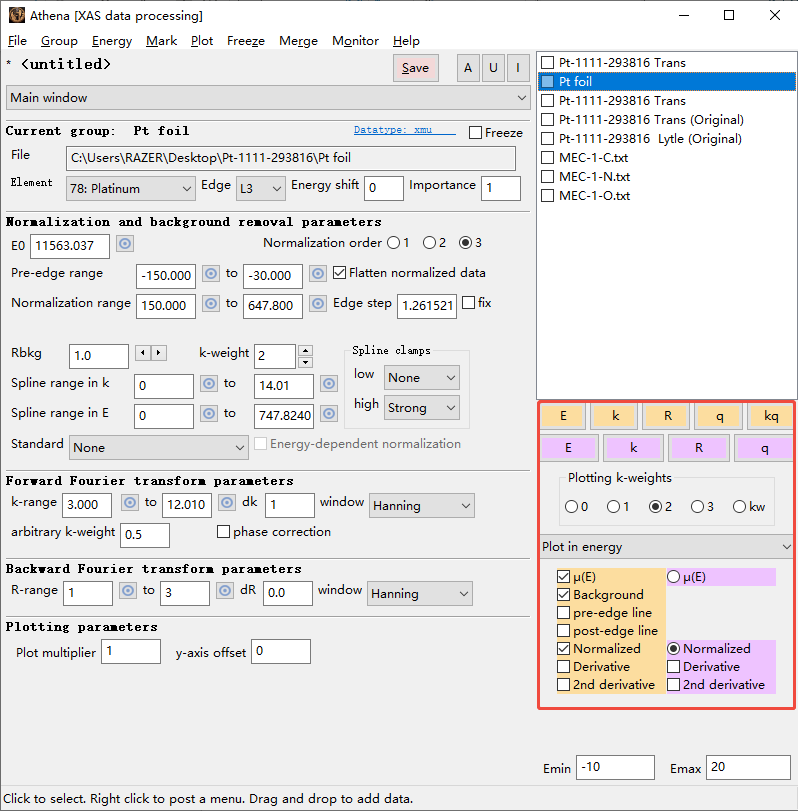Athena拟合教程-新手篇