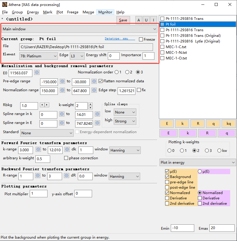 Athena拟合教程-新手篇