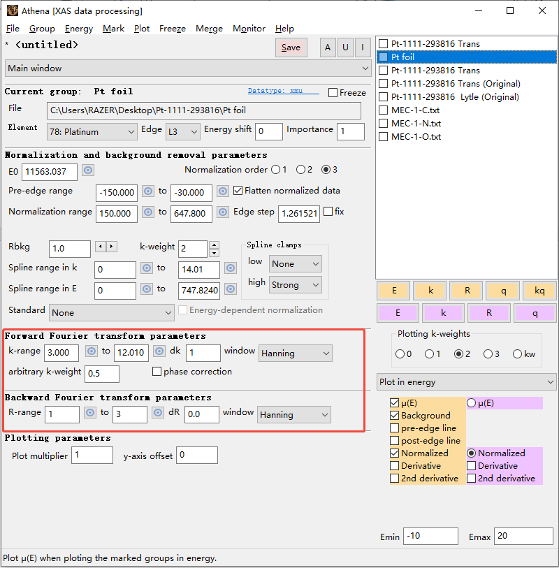 Athena拟合教程-新手篇