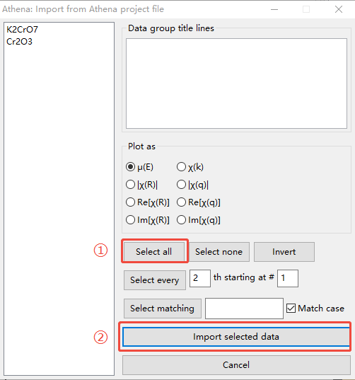XAS数据处理Cr2O3&K2Cr2O7流程示例-Athena（同步辐射XAS数据处理入门指南）
