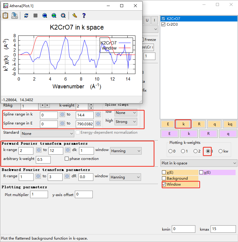 XAS数据处理Cr2O3&K2Cr2O7流程示例-Athena（同步辐射XAS数据处理入门指南）